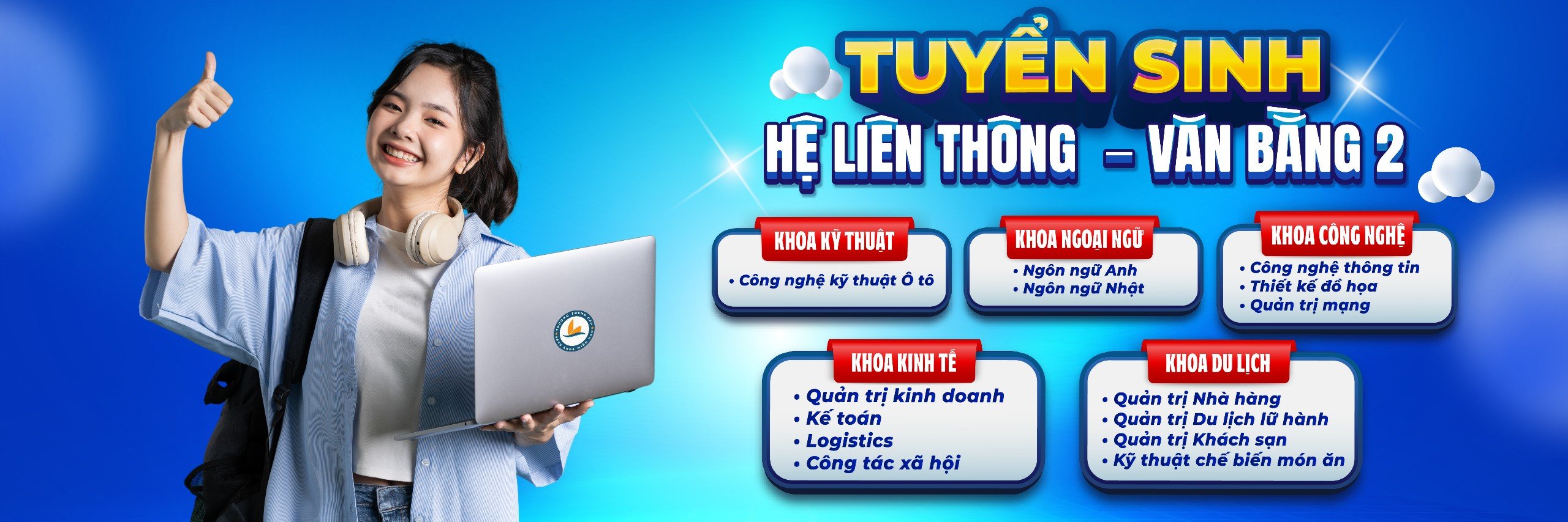 Tuyển sinh các ngành hệ Cao đẳng – Liên thông – Văn bằng 2